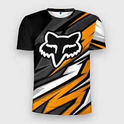 Мужская спорт-футболка Fox motocross racing - orange