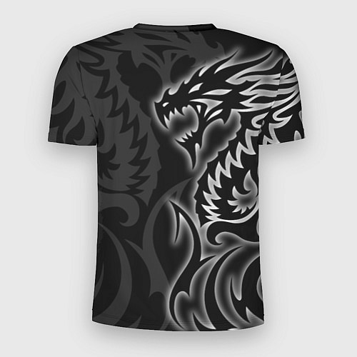 Мужская спорт-футболка Балдурс гейт 3 - черный дракон / 3D-принт – фото 2