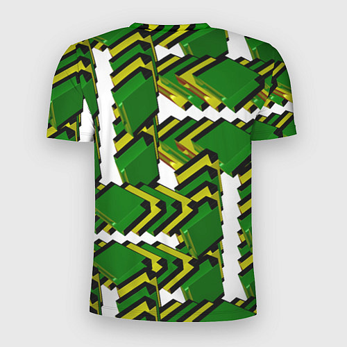 Мужская спорт-футболка Зеленая микросхема / 3D-принт – фото 2