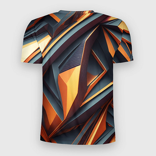 Мужская спорт-футболка Разноцветная 3D геометрия узоров метавселенной / 3D-принт – фото 2