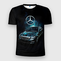 Мужская спорт-футболка Mercedes Benz dark style