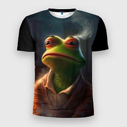 Футболка спортивная мужская Frog Pepe, цвет: 3D-принт