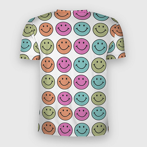 Мужская спорт-футболка Smiley face / 3D-принт – фото 2