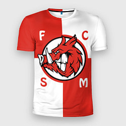 Футболка спортивная мужская FCSM мясо, цвет: 3D-принт