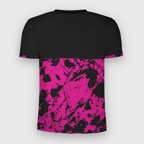 Мужская спорт-футболка Black pink - emblem - pattern - music / 3D-принт – фото 2