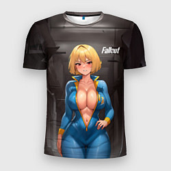 Мужская спорт-футболка Fallout anime girl