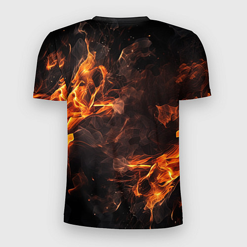 Мужская спорт-футболка Baldurs Gate 3 fire logo / 3D-принт – фото 2