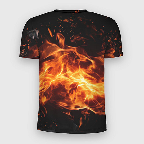 Мужская спорт-футболка Baldurs Gate 3 fire logo / 3D-принт – фото 2