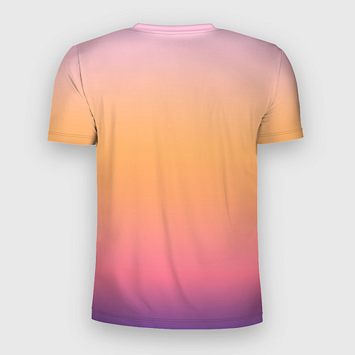 Мужская спорт-футболка Sunset colors градиент / 3D-принт – фото 2