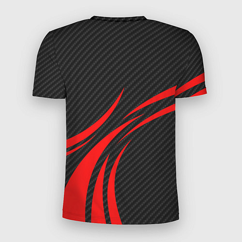Мужская спорт-футболка Honda CR-V - красный и карбон / 3D-принт – фото 2