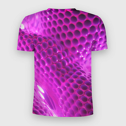 Мужская спорт-футболка Розовые объемные соты / 3D-принт – фото 2