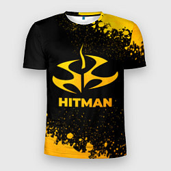 Футболка спортивная мужская Hitman - gold gradient, цвет: 3D-принт