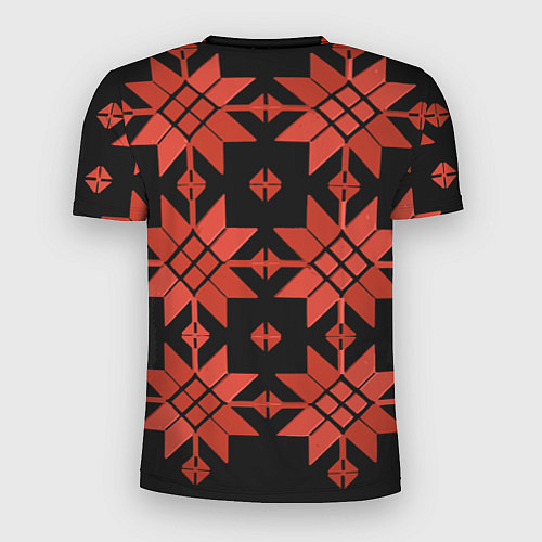 Мужская спорт-футболка Удмуртский - вертикаль black / 3D-принт – фото 2