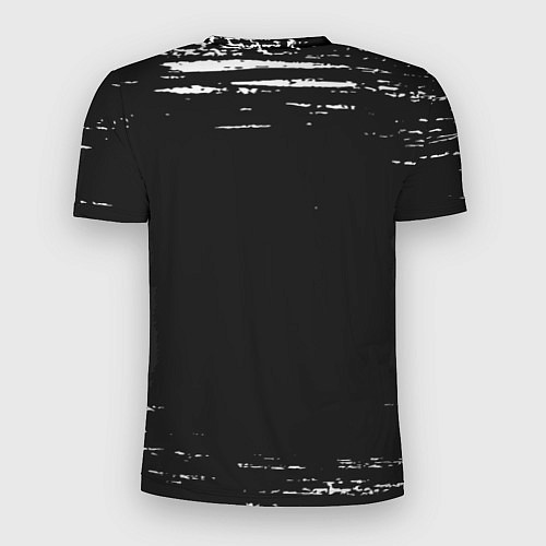 Мужская спорт-футболка Dead Space glitch на темном фоне / 3D-принт – фото 2