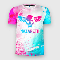 Мужская спорт-футболка Nazareth neon gradient style