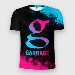 Футболка спортивная мужская Garbage - neon gradient, цвет: 3D-принт