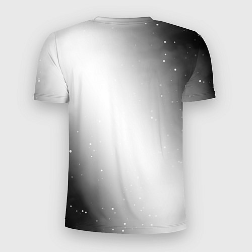 Мужская спорт-футболка Placebo glitch на светлом фоне: символ сверху / 3D-принт – фото 2