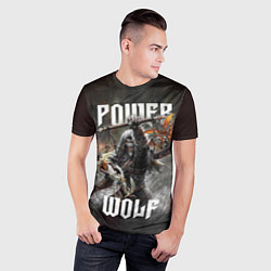Футболка спортивная мужская Powerwolf: werewolf, цвет: 3D-принт — фото 2