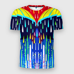 Мужская спорт-футболка Два зонтика под дождём - нейросеть