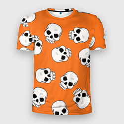 Мужская спорт-футболка Черепки для хэллоуина