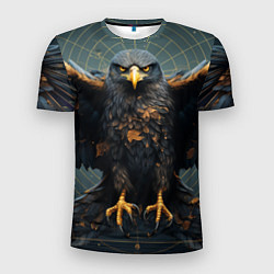 Мужская спорт-футболка Орёл с расправленными крыльями