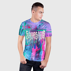 Футболка спортивная мужская Shurshun - tie-dye, цвет: 3D-принт — фото 2