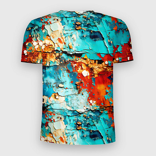 Мужская спорт-футболка Голубая ржавчина / 3D-принт – фото 2