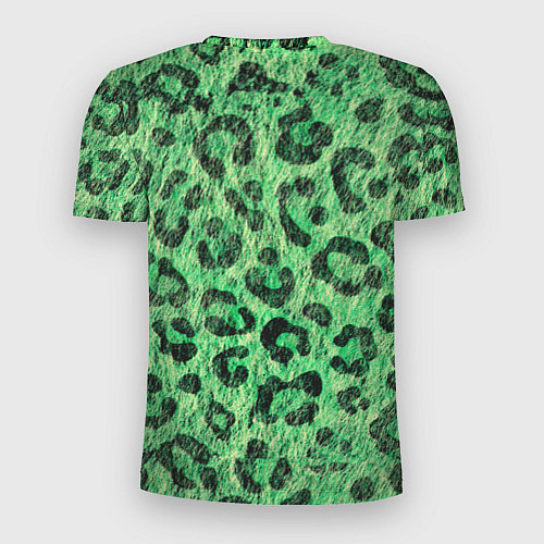 Мужская спорт-футболка Зелёный леопард паттерн / 3D-принт – фото 2