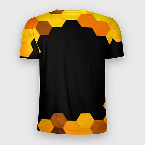 Мужская спорт-футболка Valorant - gold gradient / 3D-принт – фото 2