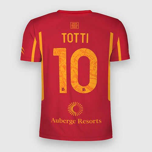 Мужская спорт-футболка Тотти ФК Рома форма 23-24 домашняя / 3D-принт – фото 2