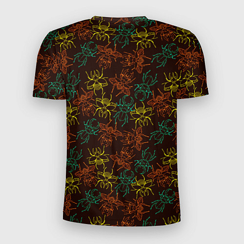 Мужская спорт-футболка Разноцветные жуки / 3D-принт – фото 2