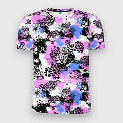 Мужская спорт-футболка Multicolored wild cats