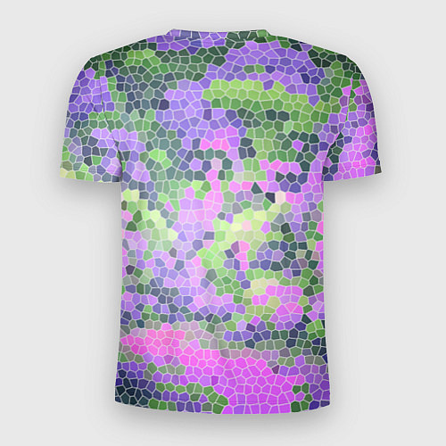 Мужская спорт-футболка Разноцветный витраж / 3D-принт – фото 2