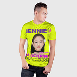 Футболка спортивная мужская Jennie - певица Blackpink, цвет: 3D-принт — фото 2
