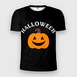 Мужская спорт-футболка Halloween и тыква
