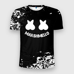 Футболка спортивная мужская Marshmello splash, цвет: 3D-принт