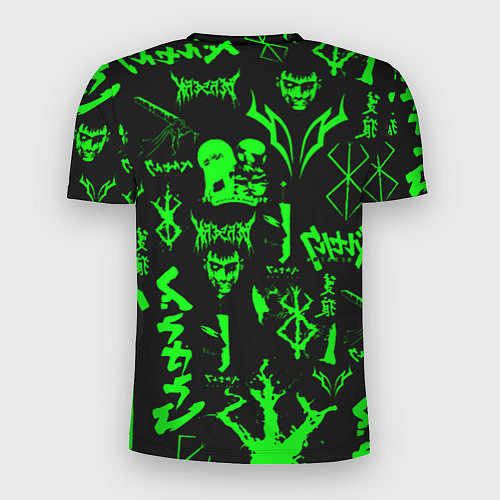 Мужская спорт-футболка Berserk neon green / 3D-принт – фото 2