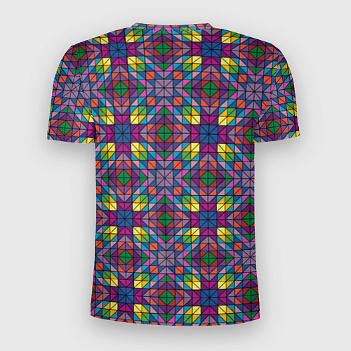 Мужская спорт-футболка Стеклянная мозаика / 3D-принт – фото 2