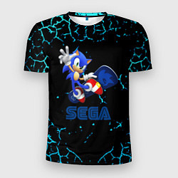 Футболка спортивная мужская Sonic sega game, цвет: 3D-принт