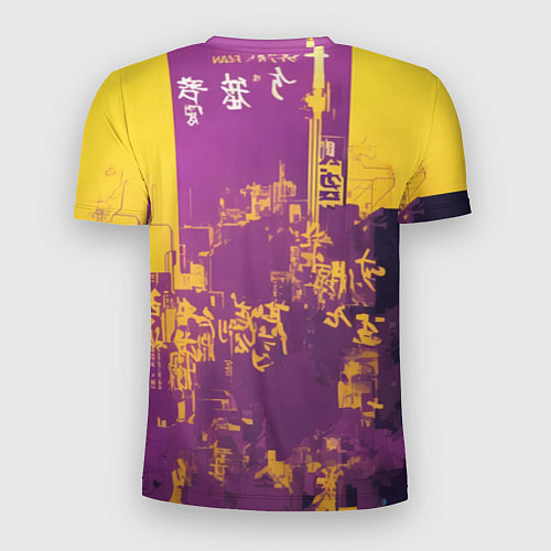 Мужская спорт-футболка Желтый андроид / 3D-принт – фото 2