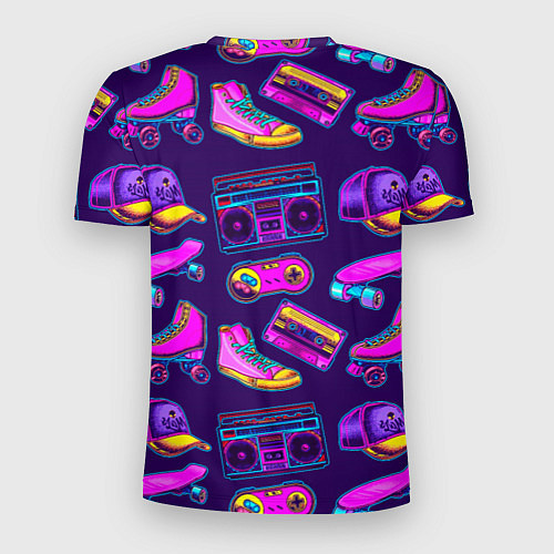 Мужская спорт-футболка Retro stuff / 3D-принт – фото 2