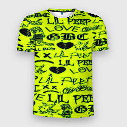 Футболка спортивная мужская Lil peep кислотный стиль, цвет: 3D-принт