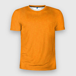 Мужская спорт-футболка Жёлто-оранжевый текстура однотонный
