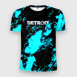 Мужская спорт-футболка Detroit become human кровь андроида