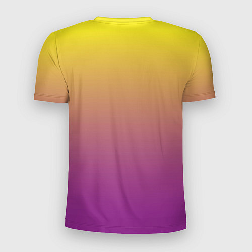 Мужская спорт-футболка Желто-фиолетовый градиент / 3D-принт – фото 2