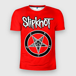 Мужская спорт-футболка Slipknot пентаграмма