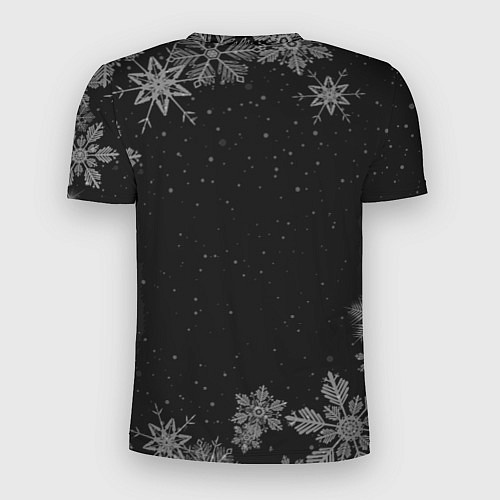 Мужская спорт-футболка Новогодний дизайнер на темном фоне / 3D-принт – фото 2