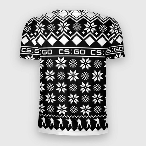 Мужская спорт-футболка CS GO christmas sweater / 3D-принт – фото 2