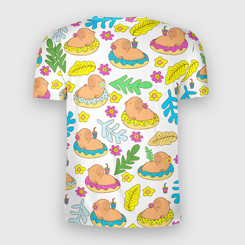 Мужская спорт-футболка Капибары на отдыхе / 3D-принт – фото 2