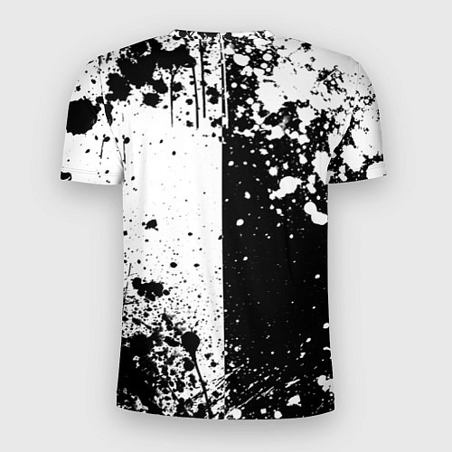 Мужская спорт-футболка Король и шут - черно-белая абстракция / 3D-принт – фото 2